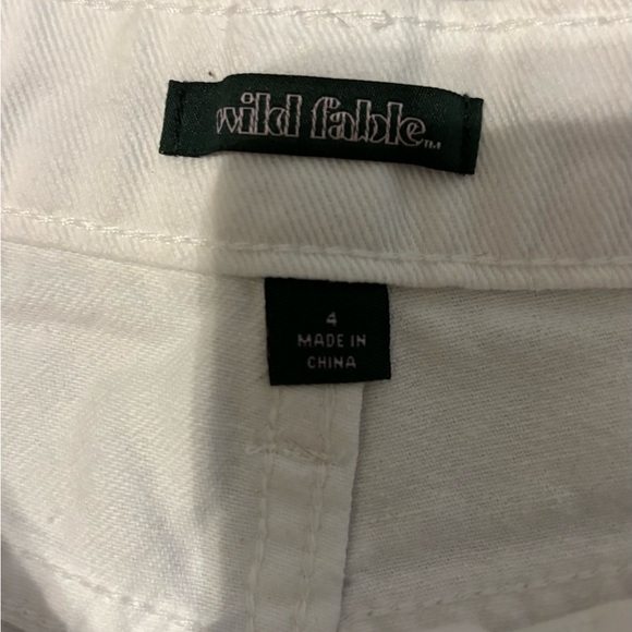 High Rise White Jean shorts - Picture 2 of 2